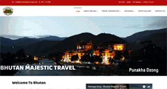 Desktop Screenshot of bhutanmajestictravel.com