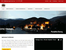 Tablet Screenshot of bhutanmajestictravel.com